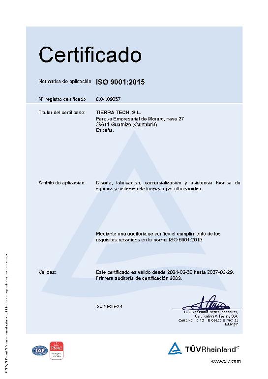 ISO 9001:2015  Nº Reg.: 0.04.09057